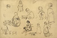 Etude d'enfants jouant