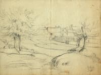 Etude de paysage normand ou breton