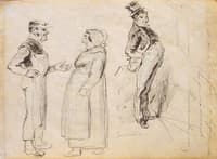 Study of characters (verso)
