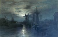 Rye (Sussex) by moonlight