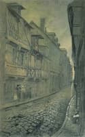 Honfleur, la rue Gambetta