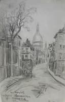 Paris, la butte Montmartre, rue Norvins