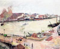 The Seine at Rouen, Pont Boieldieu