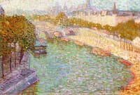 Paris, the Seine, Ile Saint Louis