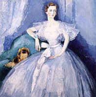 Portrait of a Woman with a Little Dog