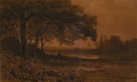 Crepuscular landscape