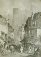 Street scene, market