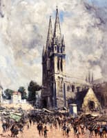 Noyon, Place de la Cathedral