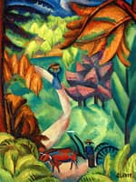 Landscape with Ox Cart