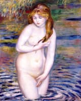 Young Woman Bathing