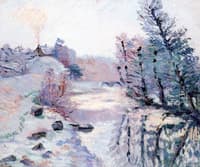 Frost, the Lock at Bouchardon, Crozant
