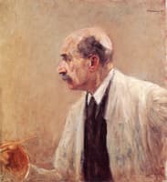 Self-Portrait in Painter's Coat, Left Profile