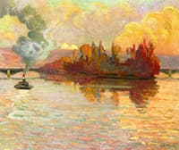 The Ile de Croise with the Colors of the Sun