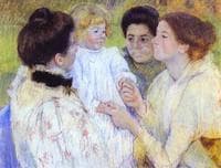 Woman Admiring a Child