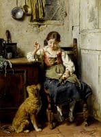 Girl with Dog