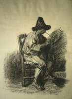 Portrait d'un fumeur (Paysan italien)