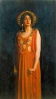 Lillah McCarthy as Jocasta in 'Oedipus Rex' by Sophocles