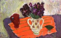Still LIfe with Stocks in a White Vase