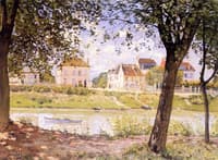 Village on the Banks of the Seine