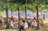 Beer Garden near the Havel under Trees