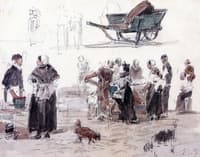 A Fish Market in Normandy