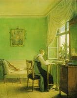 Woman Embroidering