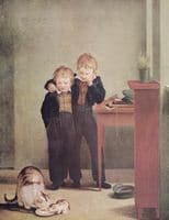 Ernst and Richard Watching the Cats