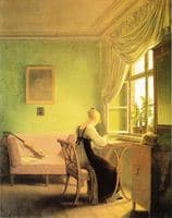 Woman Embroidering