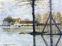 Ferry to the Ile-de-la-Loge, Flood