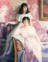Portrait of Madame Boivin and Her Daughter Pierrette