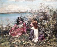Picking Primroses by the Sea