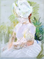 Little Girl in a White Sun Bonnet