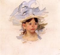 Sketch of 'Ellen Mary Cassatt in a Big Blue Hat'