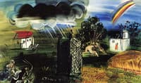An Arbor with Rainbow and Large Cloud
