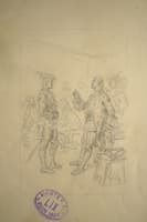 Sketch for an illustration for a Scottisch story