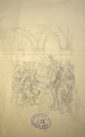 Sketch for an illustration: a banquet