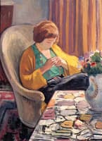 Young Woman in an Interior