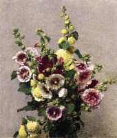 Hollyhocks