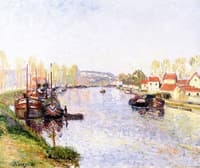 Barges on the Loing