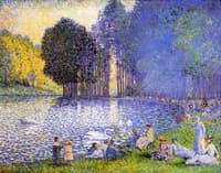 Lake in the Bois de Boulogne