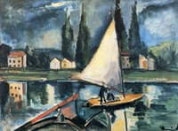 Sailboat on a River
