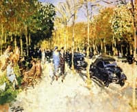Avenue de Longchamps in Spring