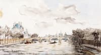 The Quays, the Louvre and Notre Dame, Paris
