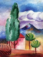Landscape with Cypress, Saint-Tropez