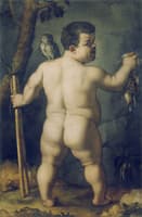 Portrait of the dwarf Morgante (from the back)