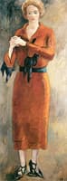 Woman in red