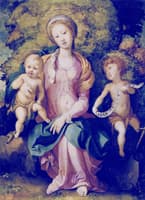 Madonna and child with Saint John