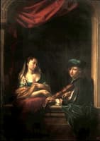 Violinist and a lady