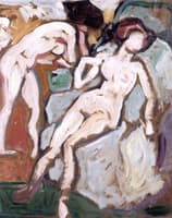 Nude in a Blue Armchair