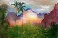 Uponohu, End of Cook's Bay, Island of Moorea, Sunset